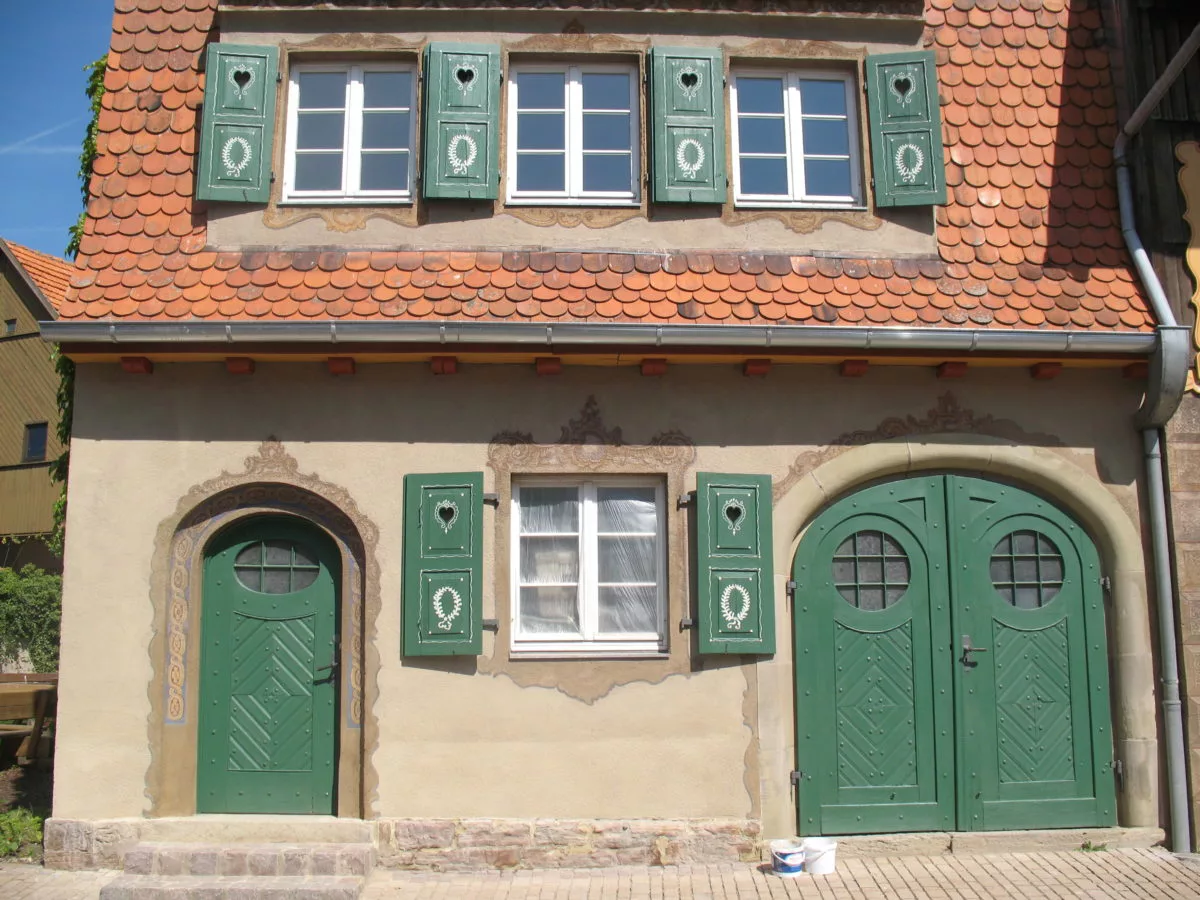 Anbau und Fassung Nachher